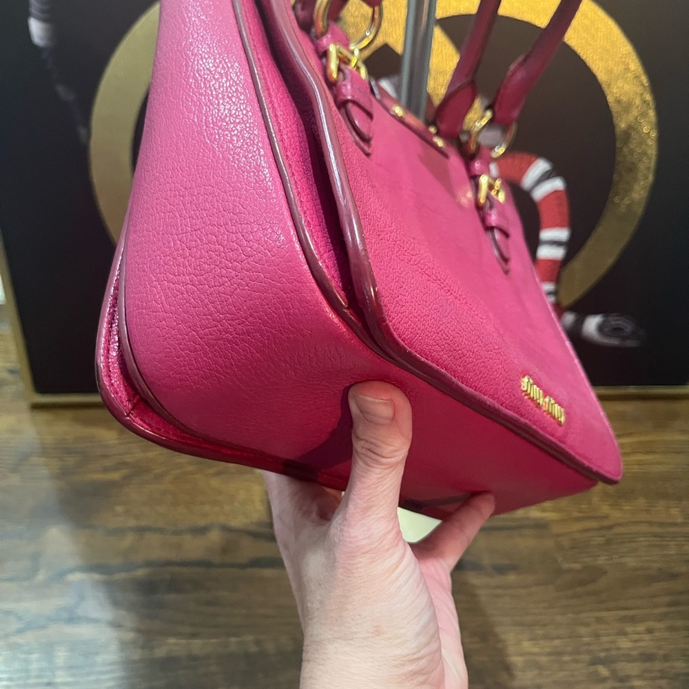 Miu Miu pink Satchel with Crossbody strap, EUC, comes with COA - Picture 5 of 13